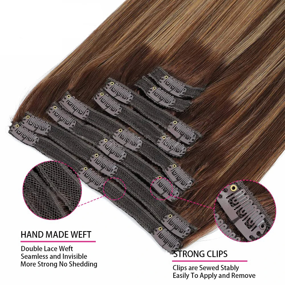 Extensions Clip-In Lisses Cheveux Humains – CLEVI Paris