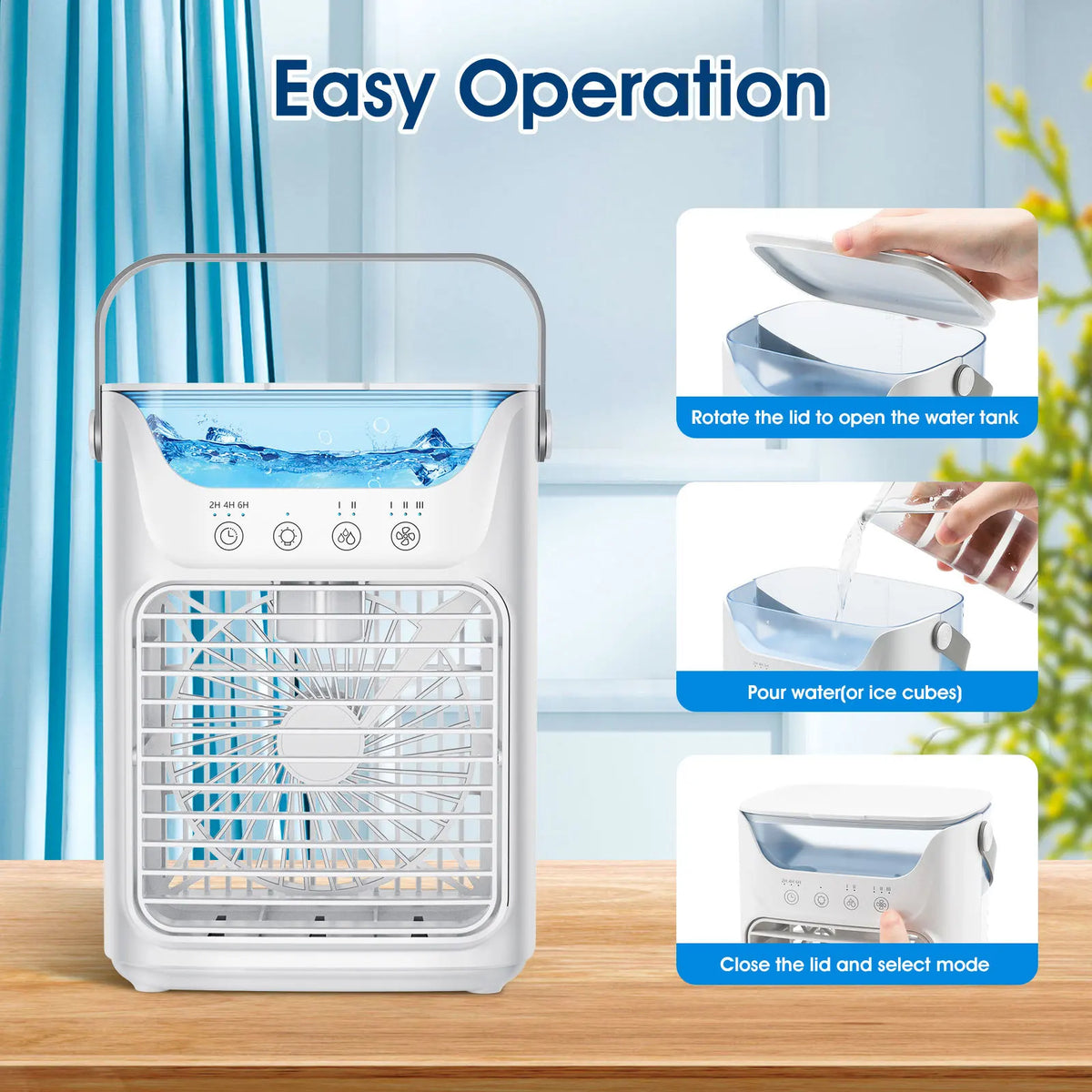 Rafraîchisseur d’air de bureau 700 ml – CLEVI Paris
