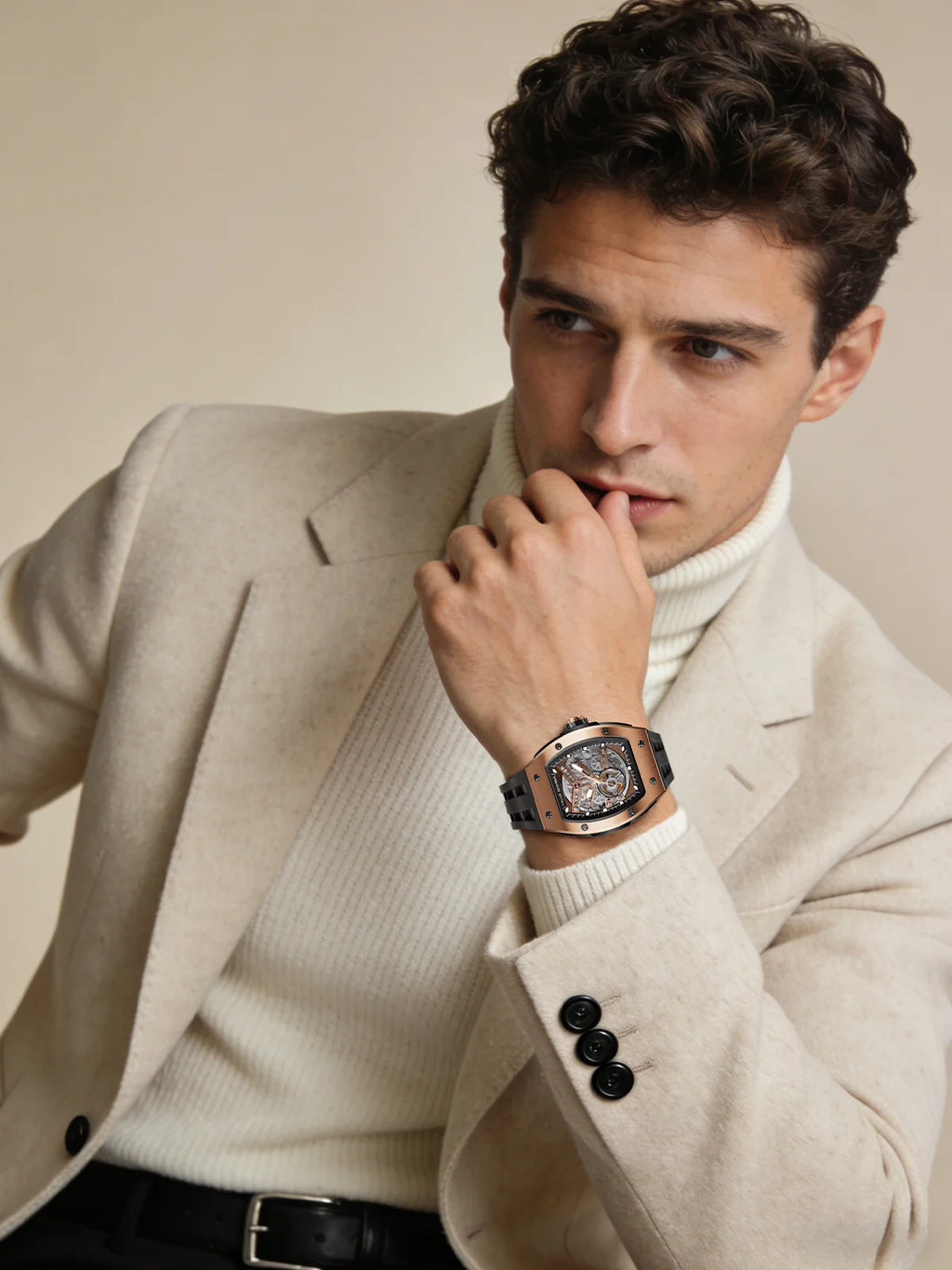 Montre Homme Automatique Squelette Tonneau Cyber Tsar Bomba TB8228A – CLEVI Paris