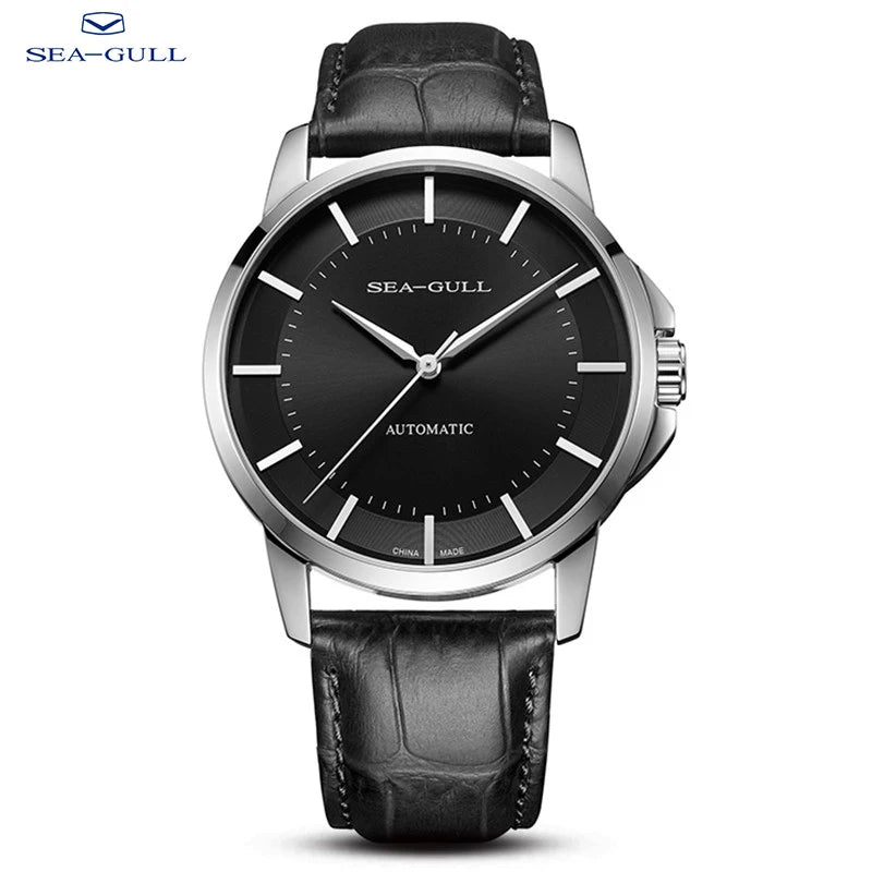 Montre Automatique Seagull Homme Saphir Cuir – CLEVI Paris