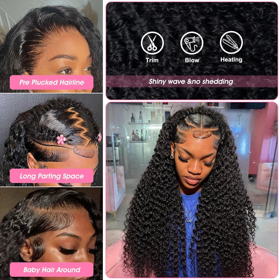 Perruque HD Lace Curly Water Wave – CLEVI Paris
