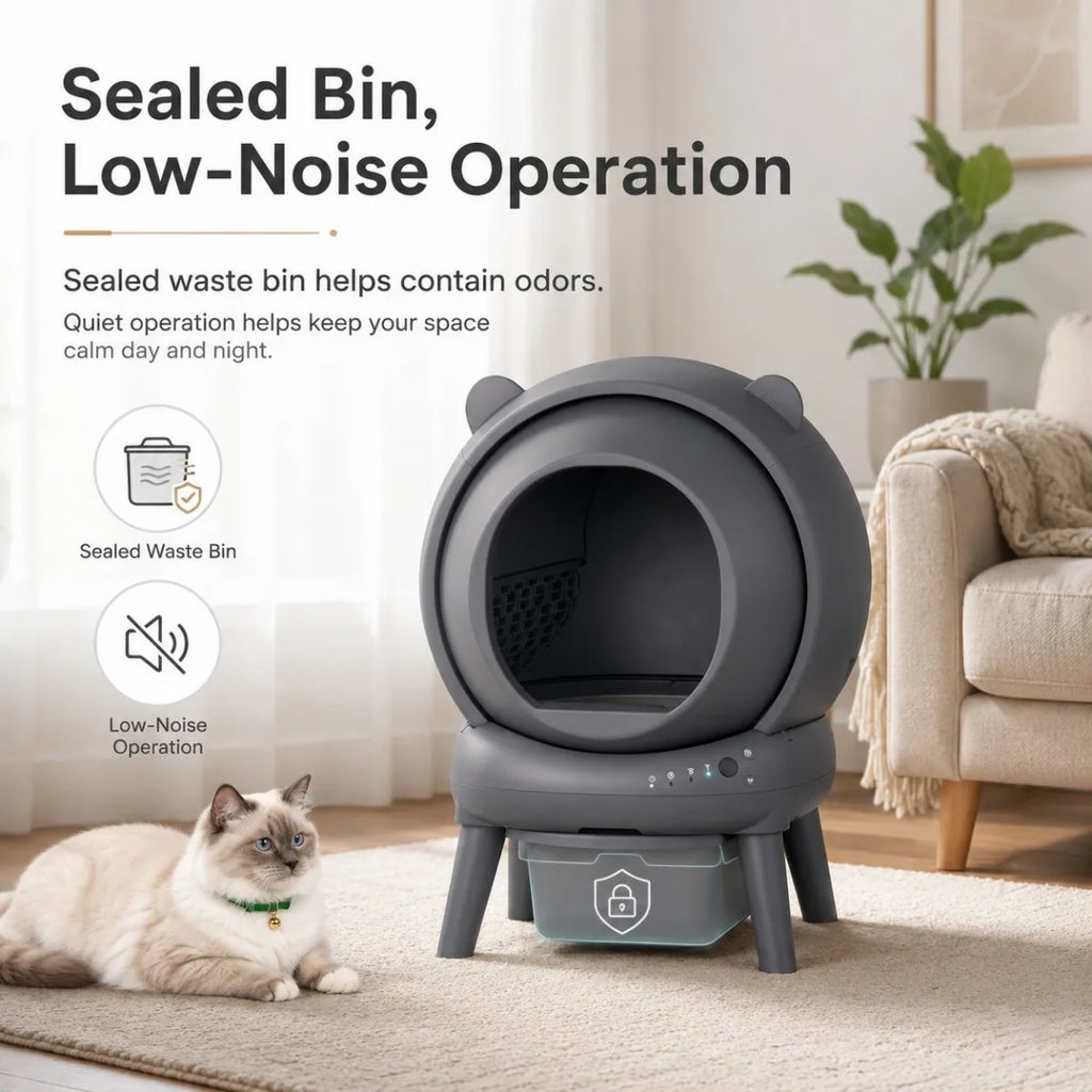 Litière automatique connectée pour chat – CLEVI Paris
