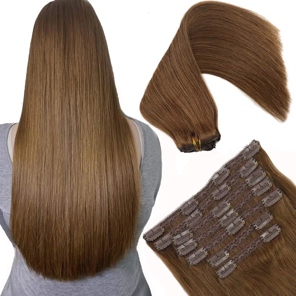 Extensions Cheveux Clips Remy Droites – CLEVI Paris