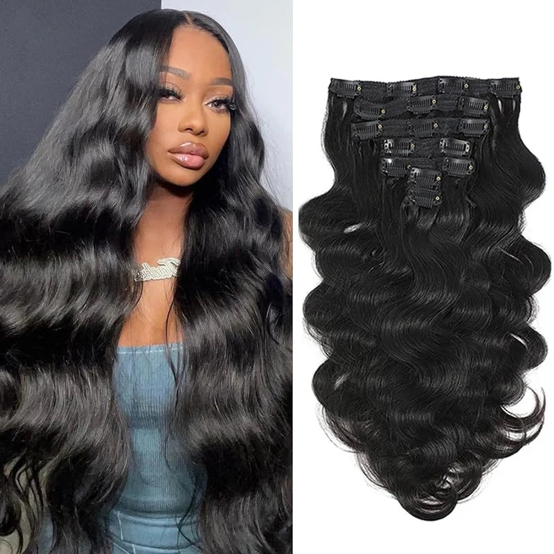 Extensions Clip-in Body Wave Brésilien Remy – CLEVI Paris