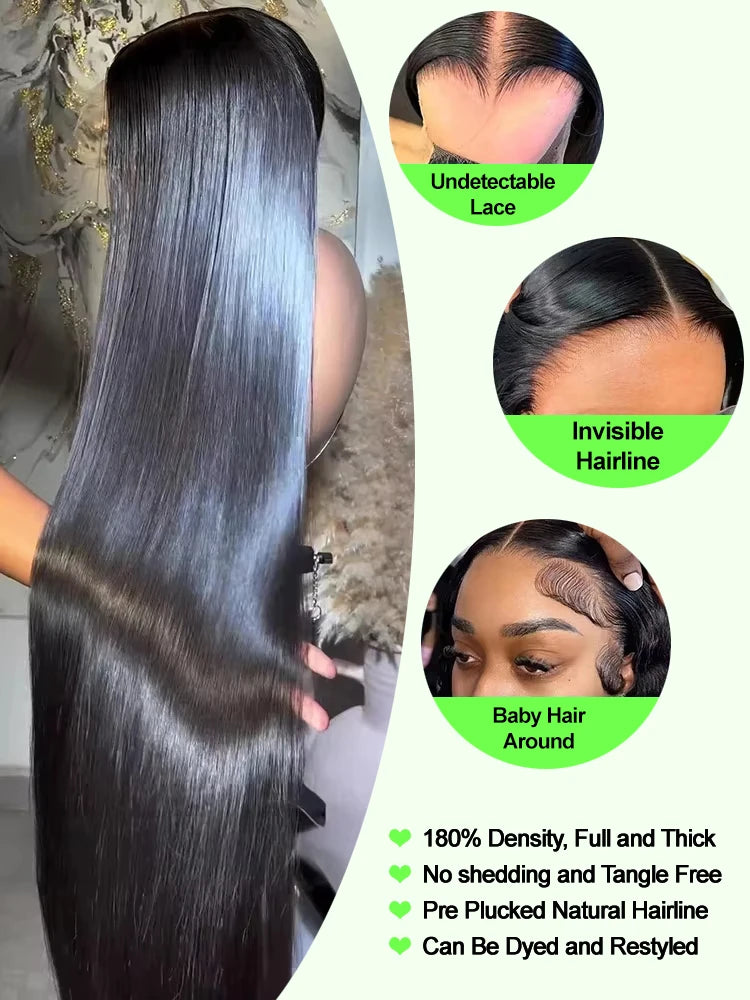 Perruque Lace Frontale Straight HD Glueless Cheveux Humains Brésiliens – CLEVI Paris