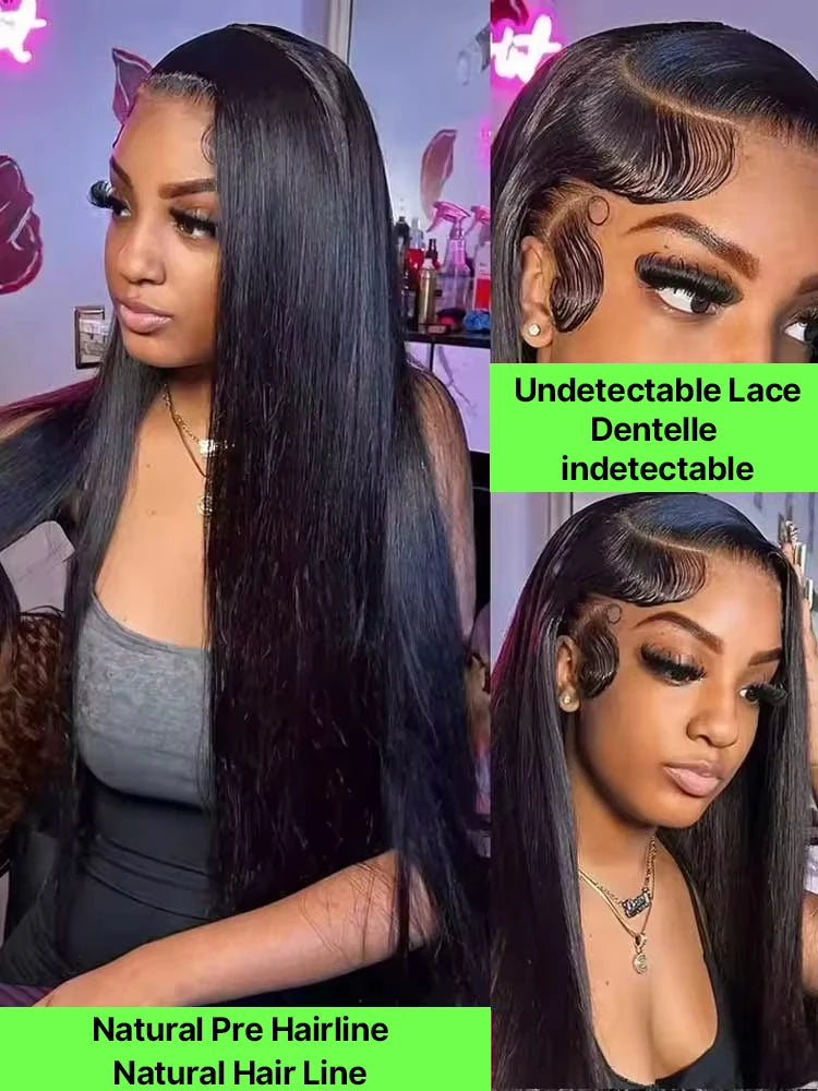 Perruque Lace Frontale Straight HD Glueless Cheveux Humains Brésiliens – CLEVI Paris
