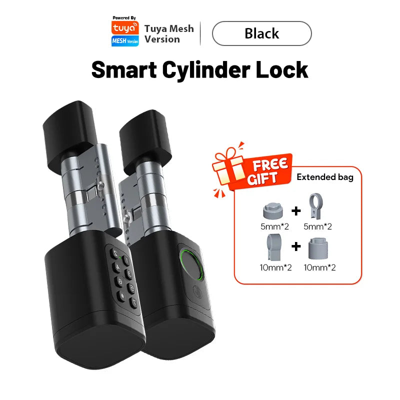 Serrure Cylindre Connectée – Empreinte, Code, Carte RFID & App | Alexa & Google Home