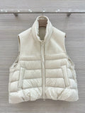 Gilet matelassé femme sans manches à col montant – CLEVI Paris
