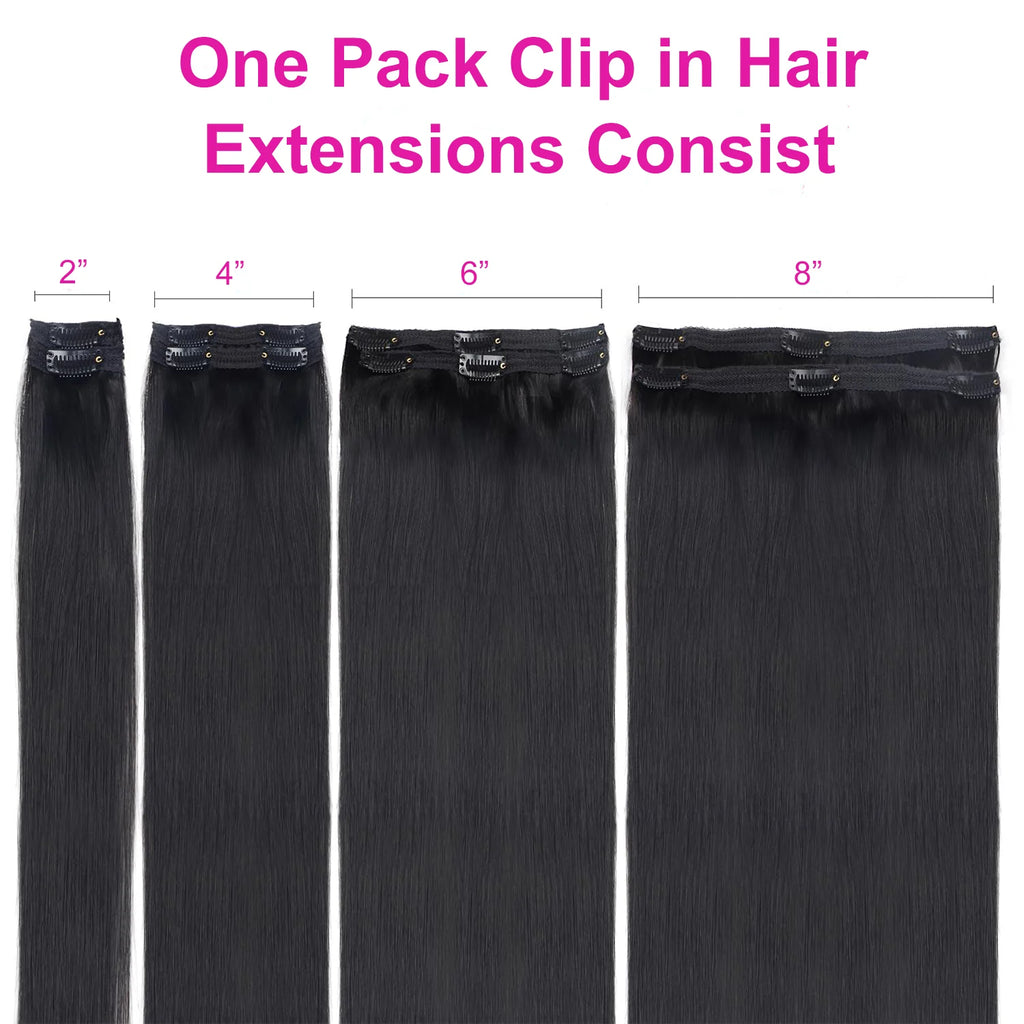 Extensions Clip In Lisses Brésiliennes 120g – CLEVI Paris