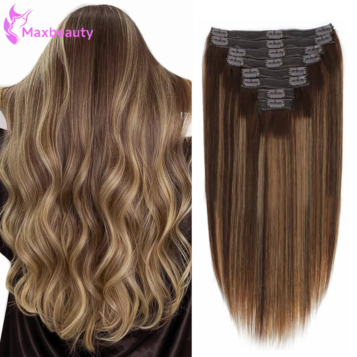 Extensions Clip-In Lisses Cheveux Humains – CLEVI Paris