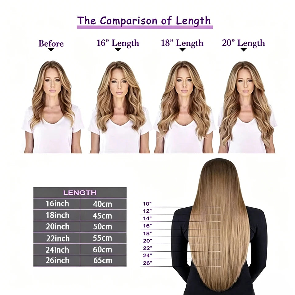 Extensions Clip-in Cheveux Humains Remy Lisses – CLEVI Paris