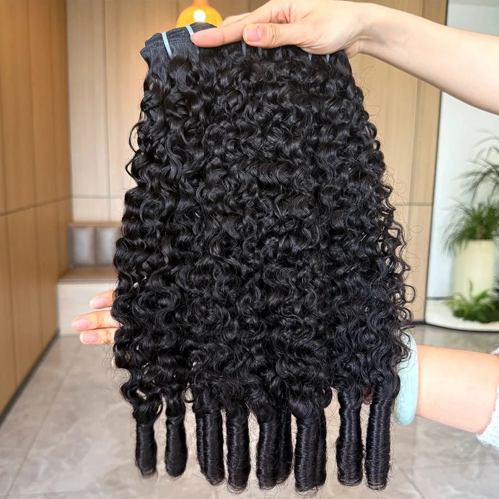Extensions Cheveux Humains Bouclés Birmans Remy – Double Drawn Vietnamese Hair – CLEVI Paris