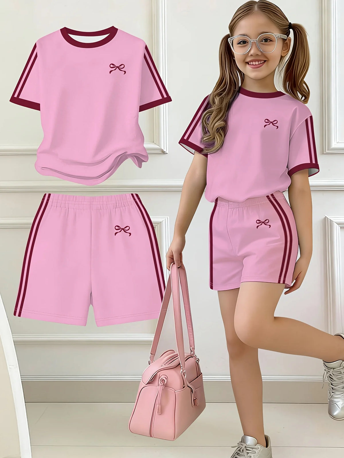 Ensemble enfant t-shirt et short imprimé – CLEVI Paris