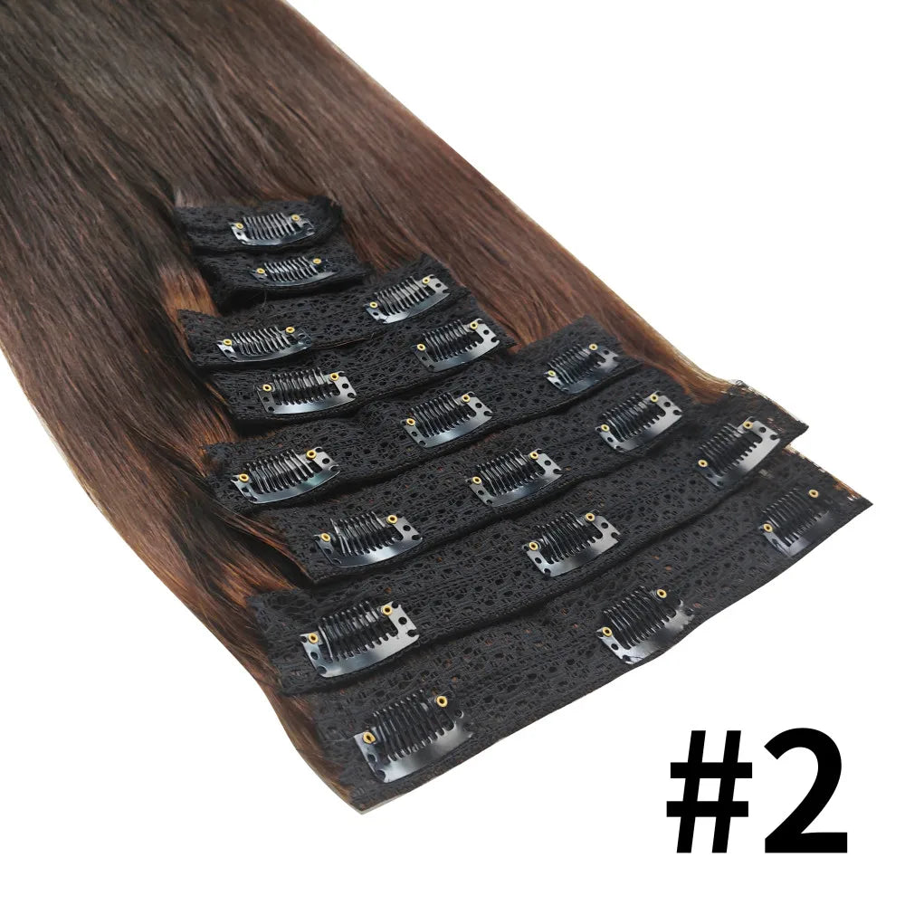 Clip-In Extensions Cheveux Humains Straight – CLEVI Paris