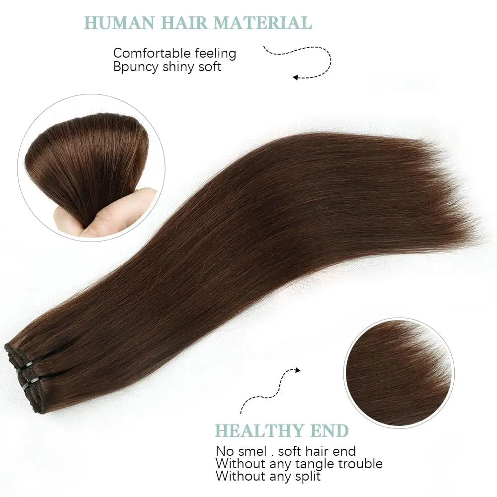 Extensions Cheveux Clips Remy Droites – CLEVI Paris