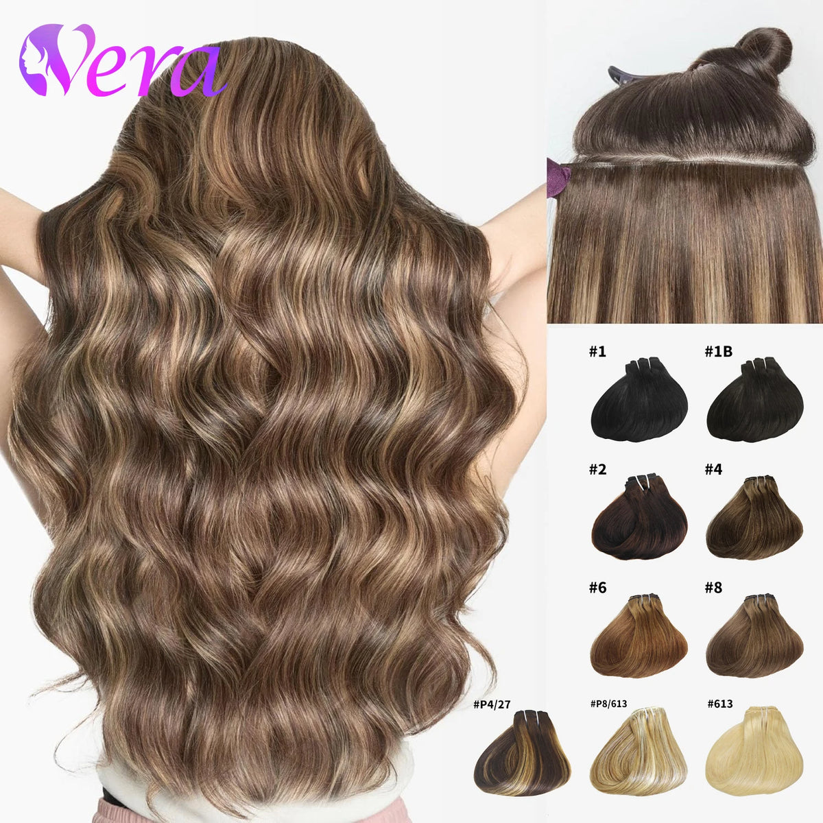 Extensions Clip-In Cheveux Humains Brésiliens – CLEVI Paris