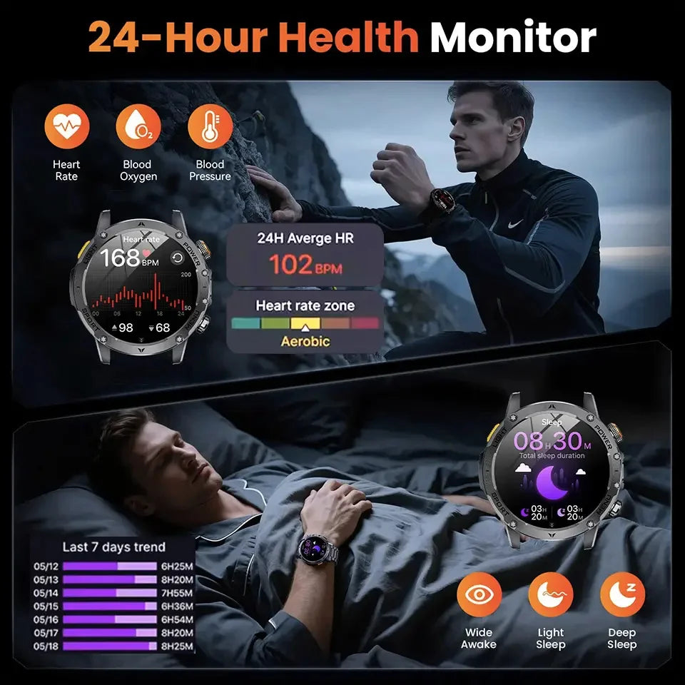 Montre Connectée AK87 Bluetooth GPS – CLEVI Paris
