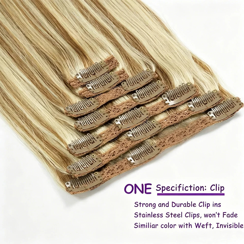 Extensions Clip-in Cheveux Humains Remy Lisses – CLEVI Paris