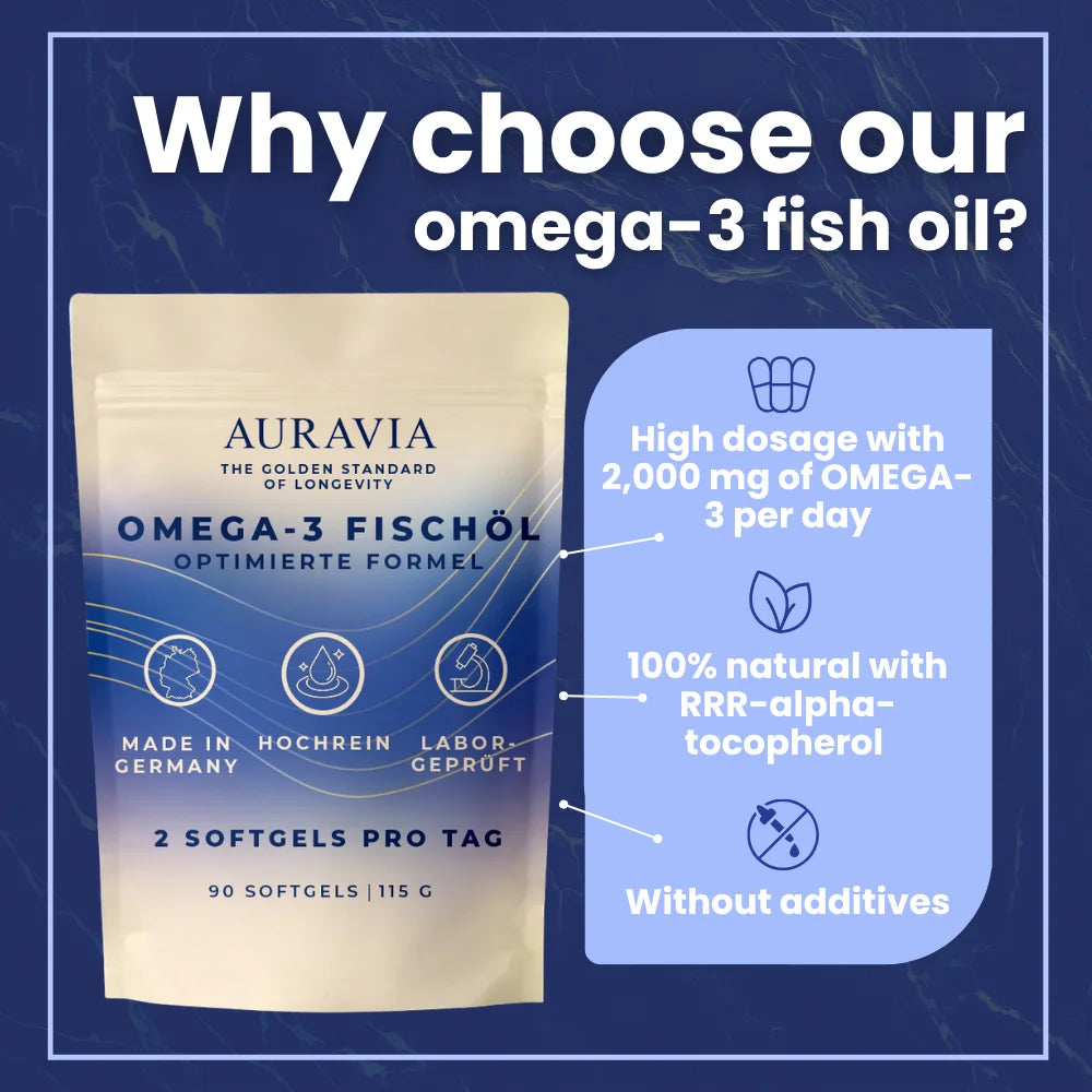 Oméga-3 AURAVIA, 90 capsules molles – CLEVI Paris