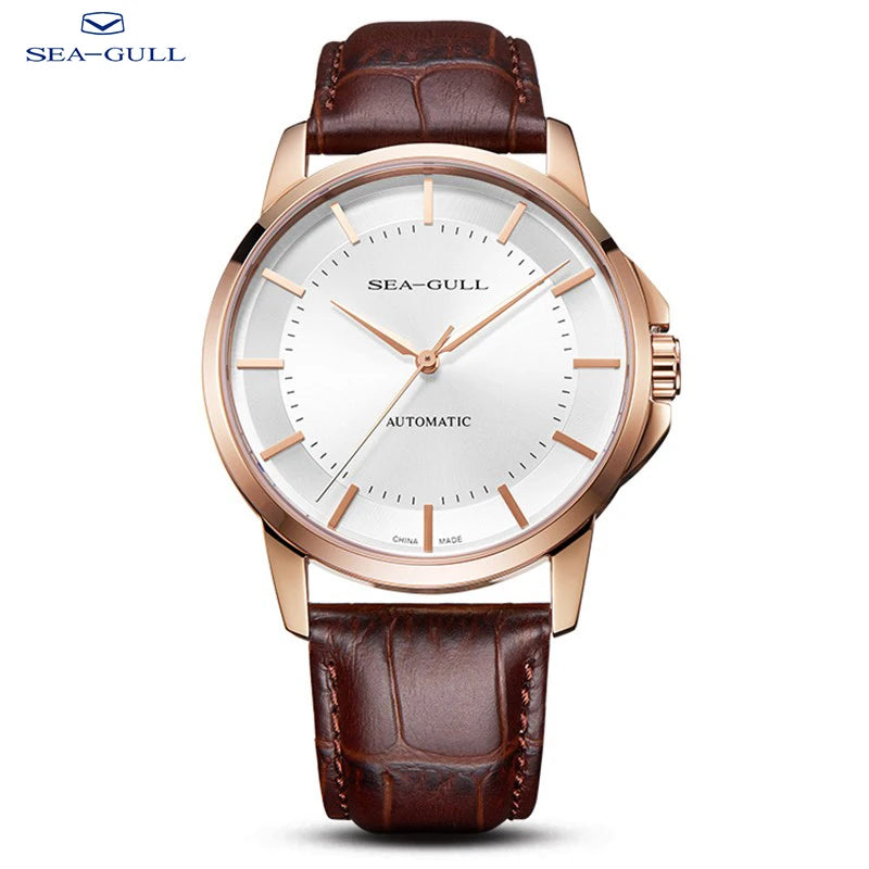 Montre Automatique Seagull Homme Saphir Cuir – CLEVI Paris