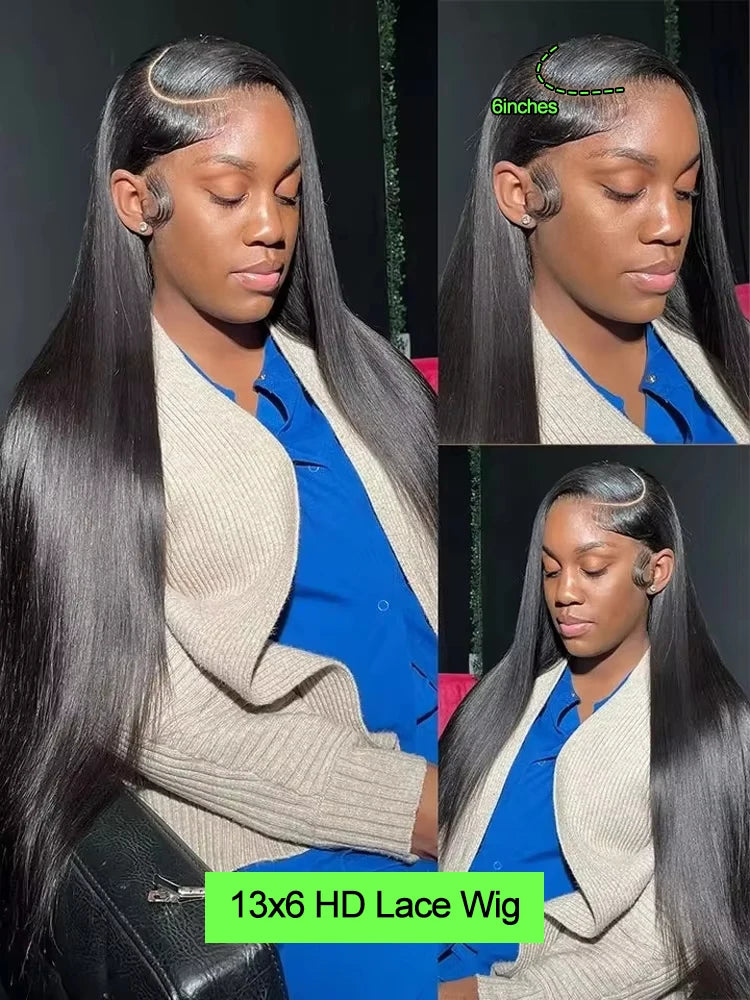 Perruque Lace Frontale Straight HD Glueless Cheveux Humains Brésiliens – CLEVI Paris