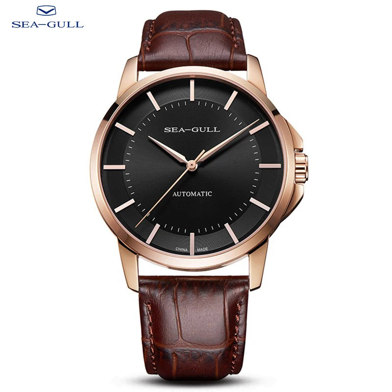 Montre Automatique Seagull Homme Saphir Cuir – CLEVI Paris