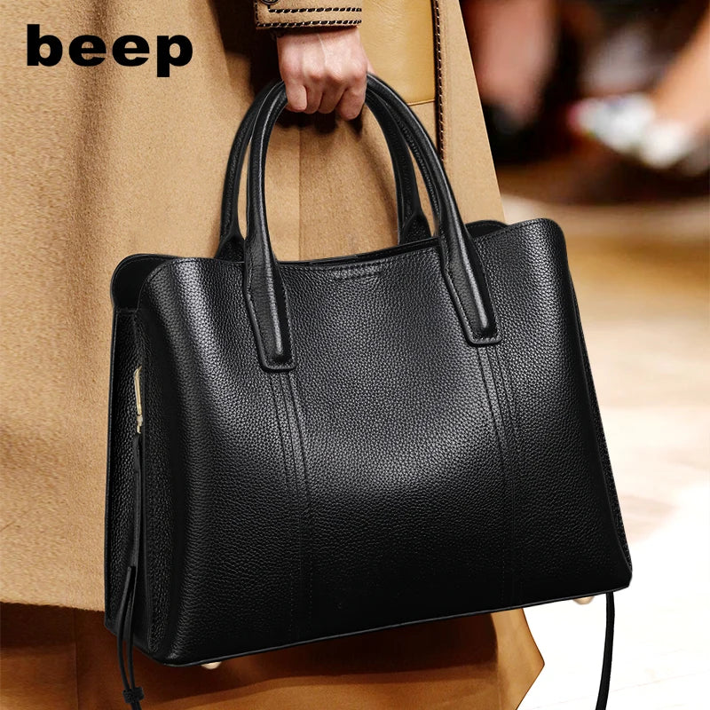 Sac à Main Cuir Vachette Femme Souple Zip – CLEVI Paris