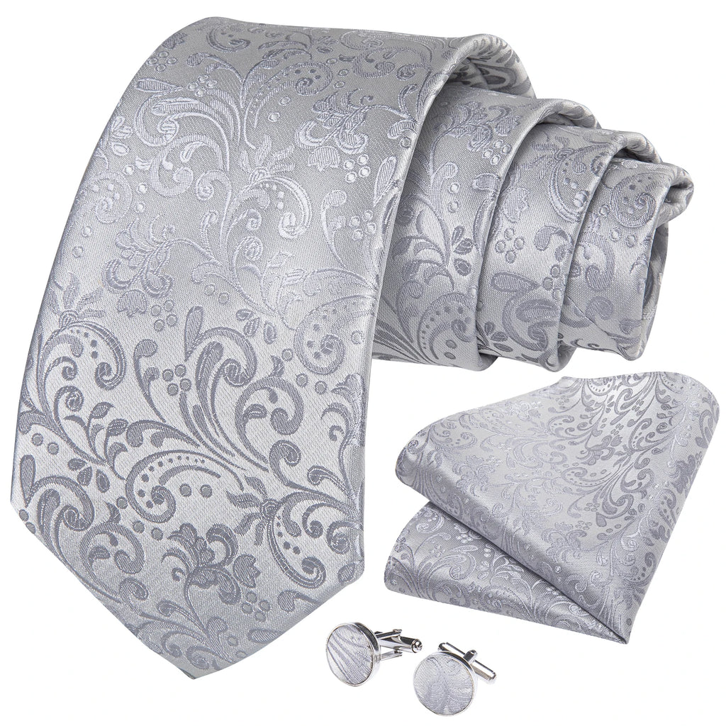Cravate homme florale avec pince – CLEVI Paris
