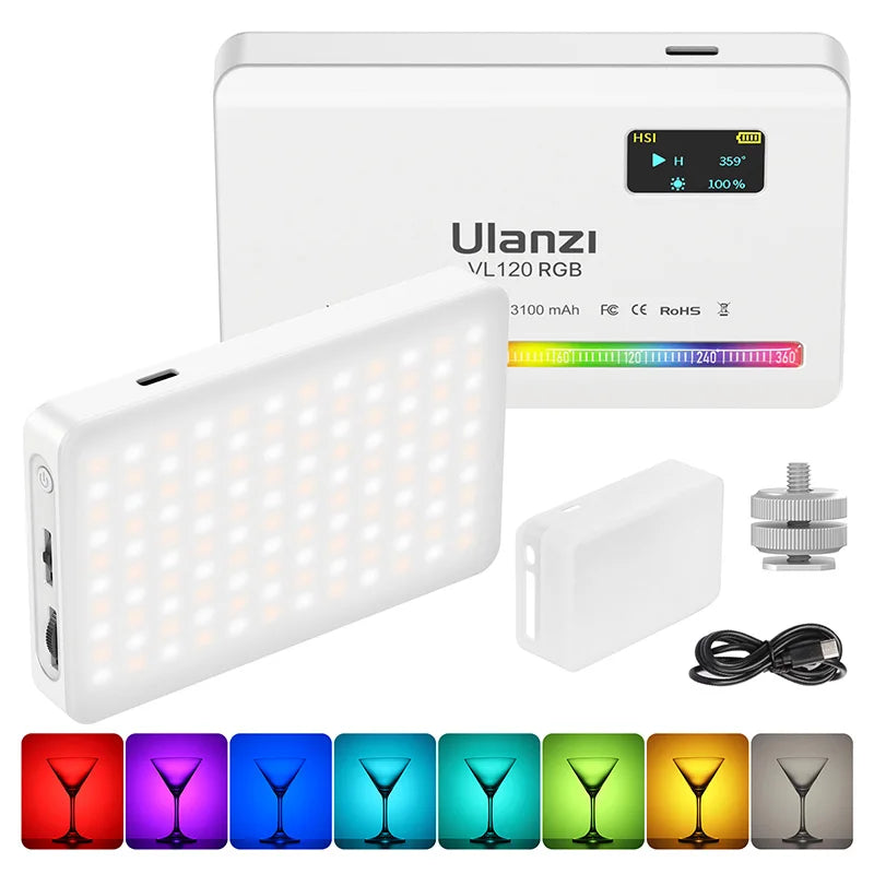 Mini lampe vidéo Ulanzi VL120 RGB – CLEVI Paris