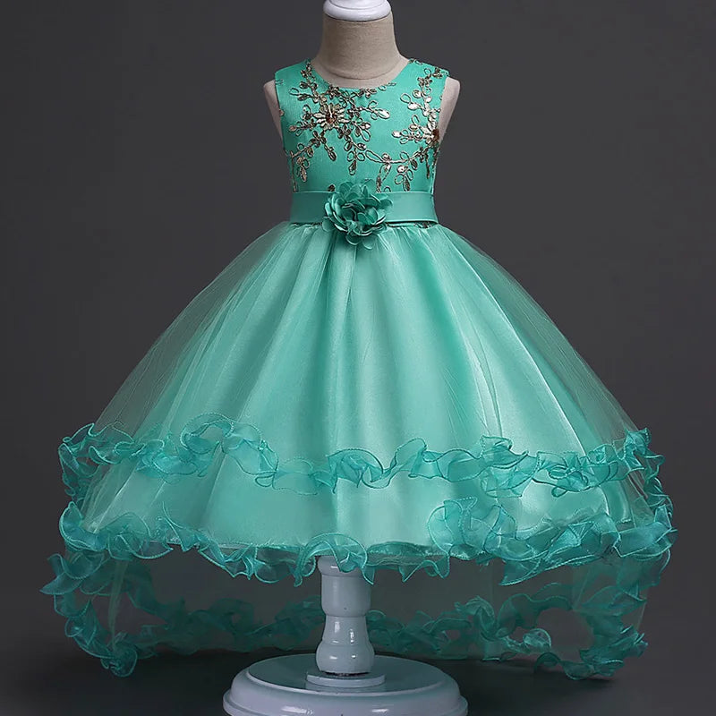 Robe fille brodée FD178 et FD028 – CLEVI Paris