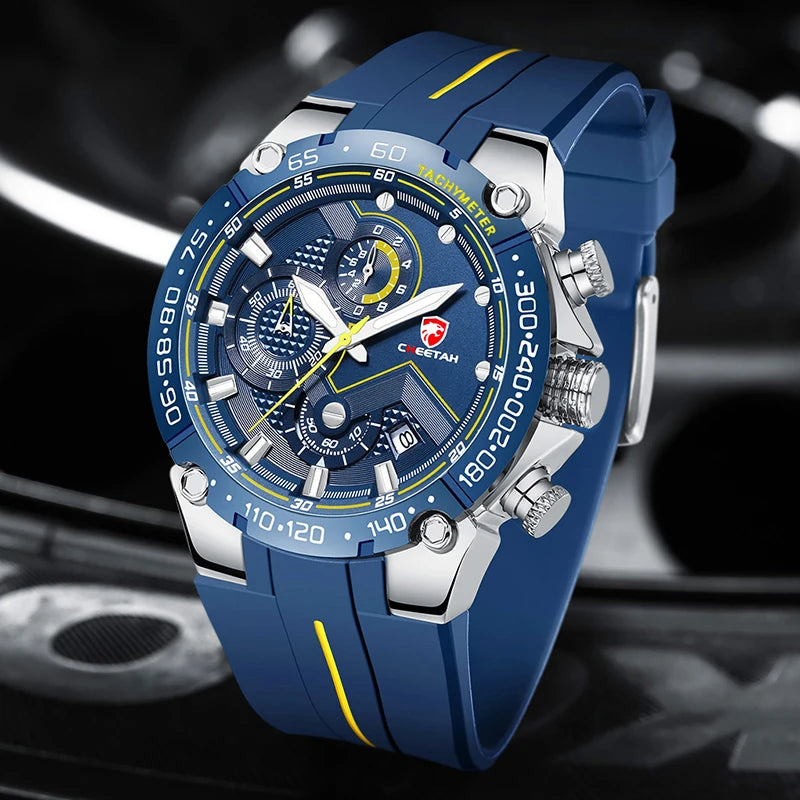 Montre Sport Quartz Chronographe CHEETAH Homme Grand Cadran – CLEVI Paris