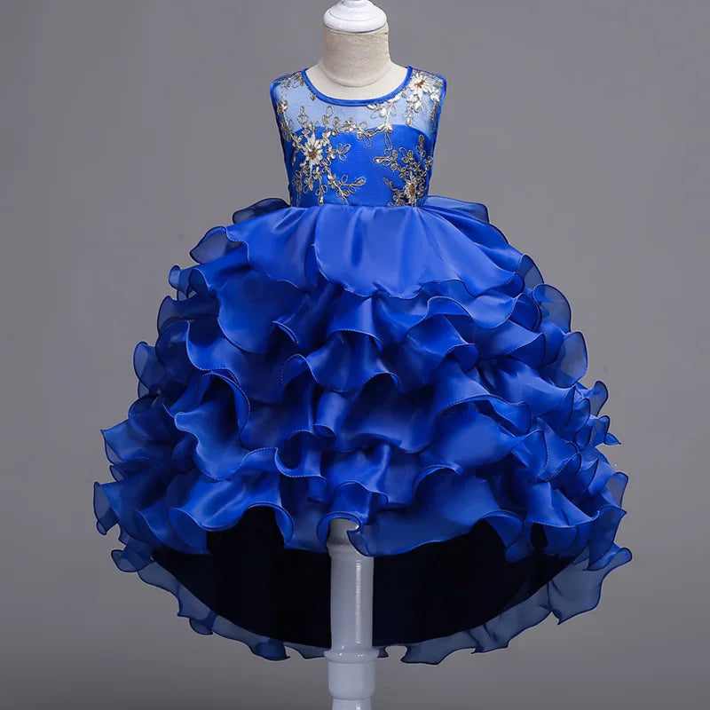 Robe fille brodée FD178 et FD028 – CLEVI Paris