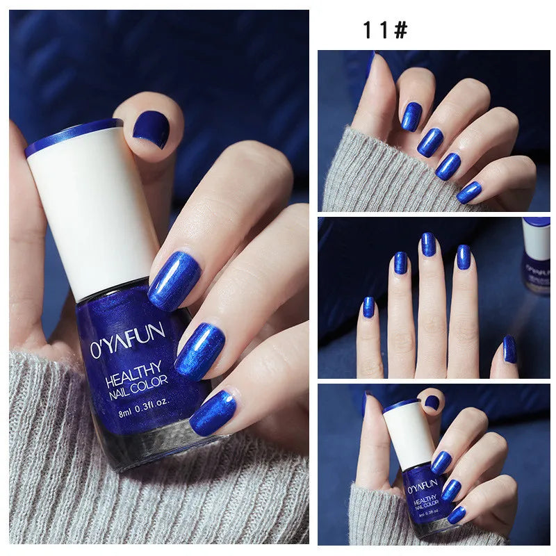 Vernis à Ongles Séchage Rapide Sans UV – Glitter, Matte & Paillettes 40 Couleurs – CLEVI Paris