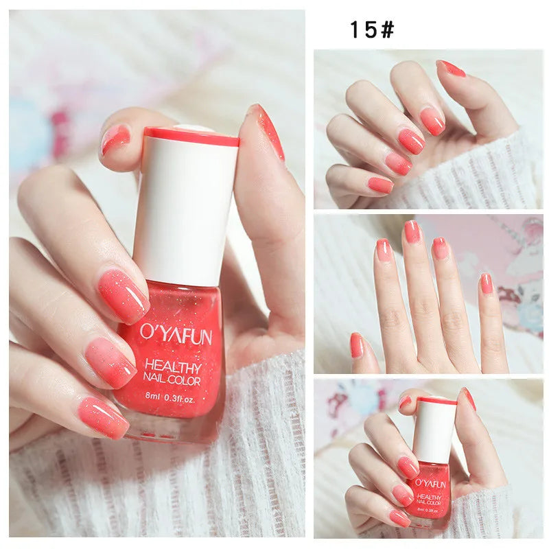 Vernis à Ongles Séchage Rapide Sans UV – Glitter, Matte & Paillettes 40 Couleurs – CLEVI Paris