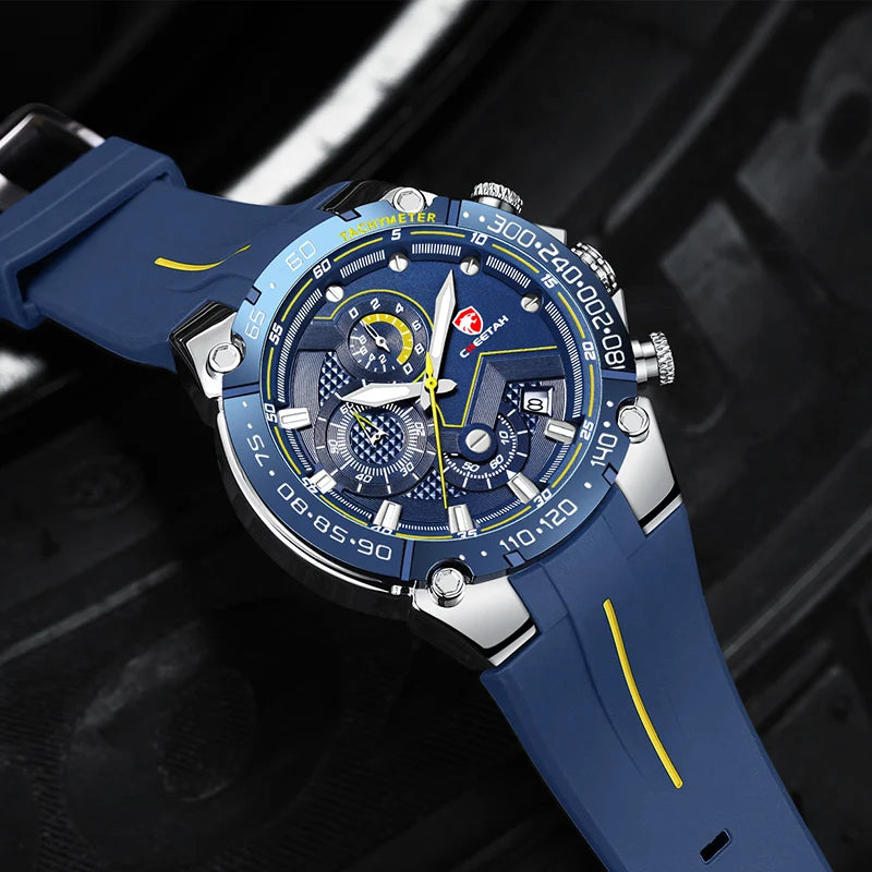 Montre Sport Quartz Chronographe CHEETAH Homme Grand Cadran – CLEVI Paris