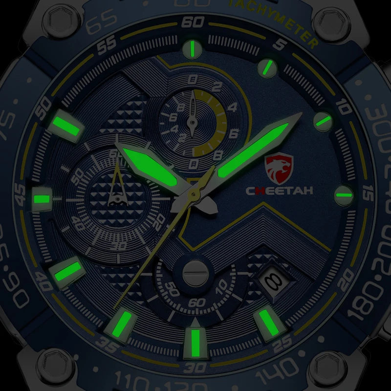 Montre Sport Quartz Chronographe CHEETAH Homme Grand Cadran – CLEVI Paris
