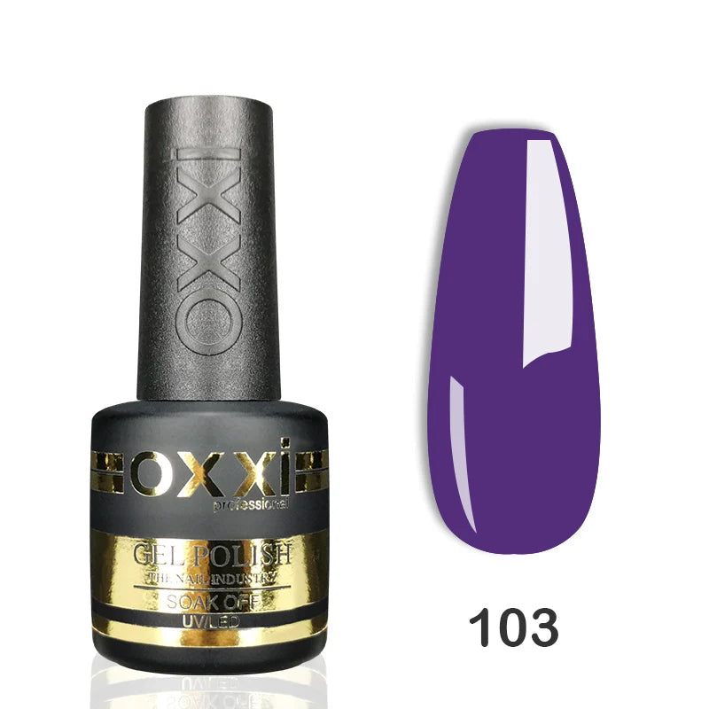 Vernis Gel Semi-Permanent OXXI 8ml – 60 Teintes UV/LED Longue Durée Nail Art Manucure – CLEVI Paris