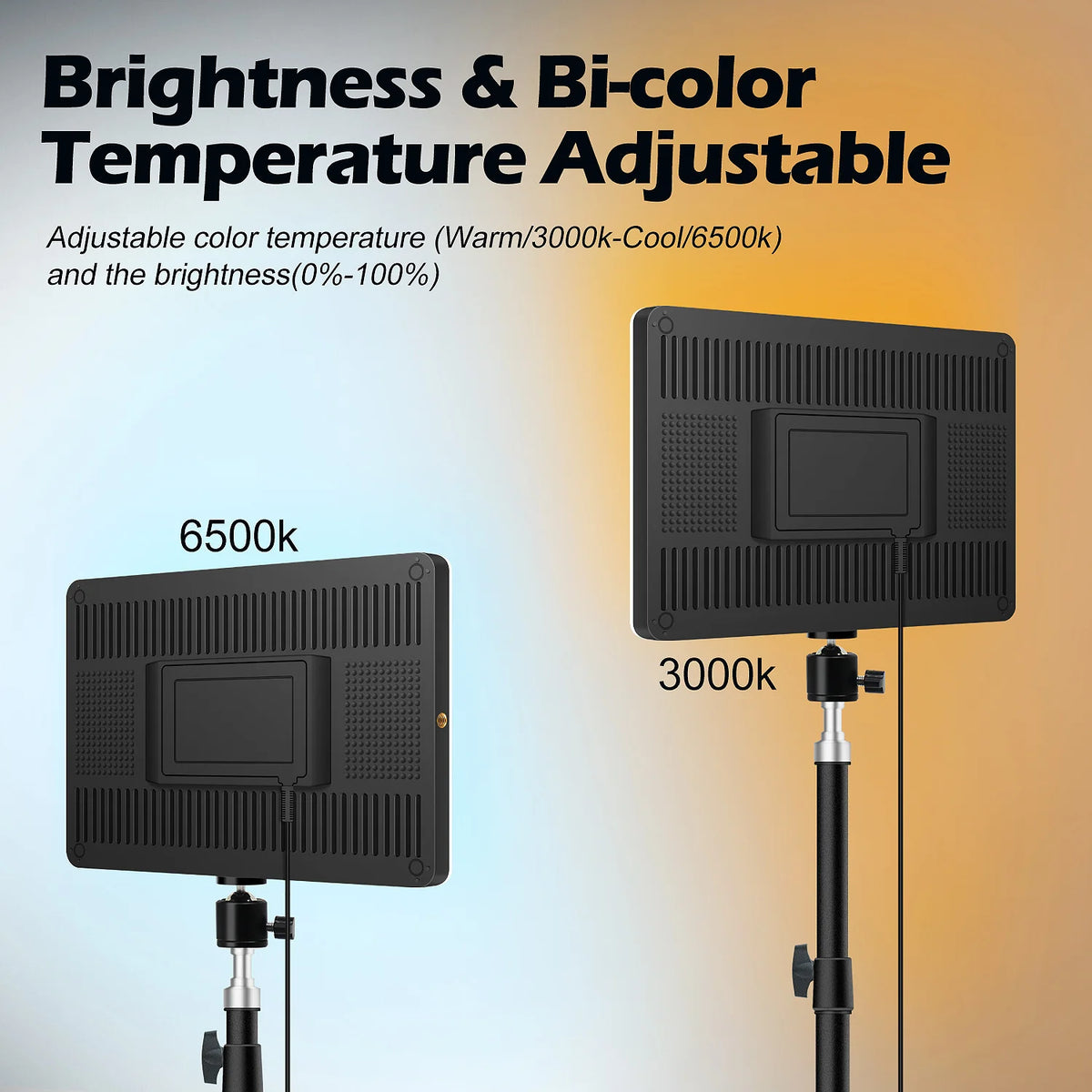 Éclairage LED bicolore BTFOOR avec trépied – CLEVI Paris