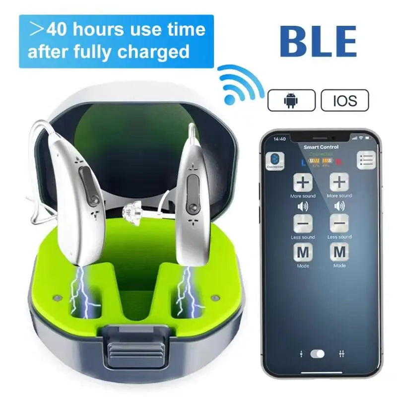 Aide Auditive Numérique Rechargeable 30 Canaux MUOXI – CLEVI Paris