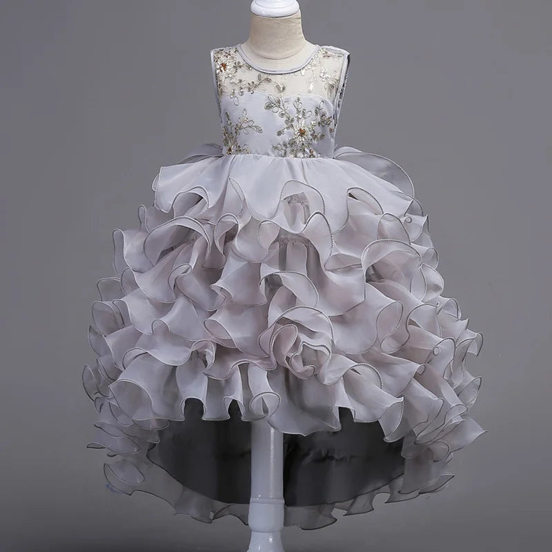 Robe fille brodée FD178 et FD028 – CLEVI Paris