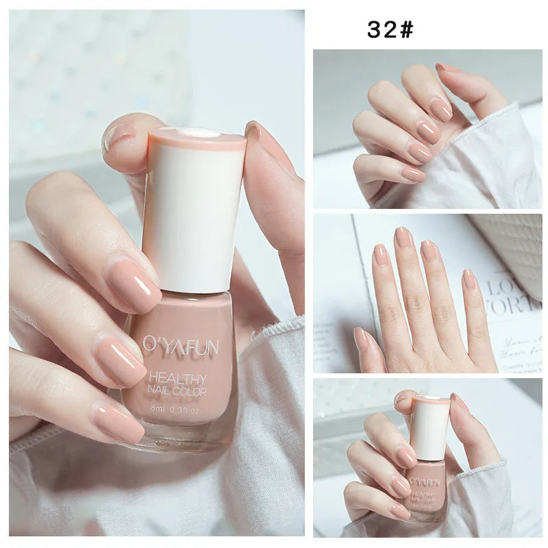 Vernis à Ongles Séchage Rapide Sans UV – Glitter, Matte & Paillettes 40 Couleurs – CLEVI Paris