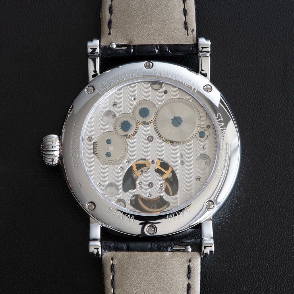 Montre Homme Tourbillon Phase de Lune Squelette Sugess Seakors ST8007 – CLEVI Paris