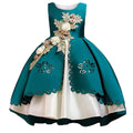 Robe fille fleurie sans manches pour fêtes – CLEVI Paris