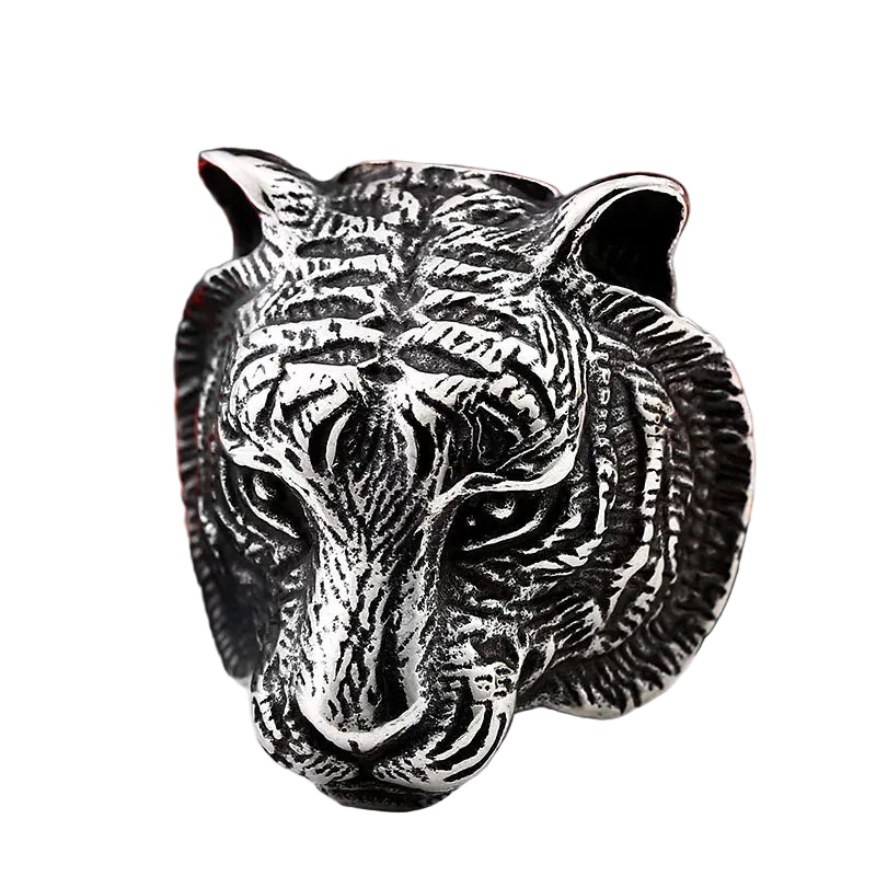 Bague Homme Acier Inoxydable Motif Animal – CLEVI Paris