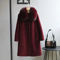 Manteau femme en laine, col renard – CLEVI Paris