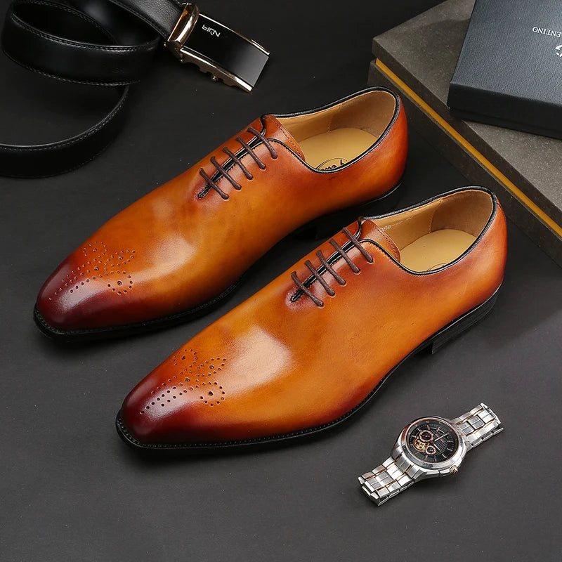 Chaussures Oxford homme en cuir à lacets – CLEVI Paris