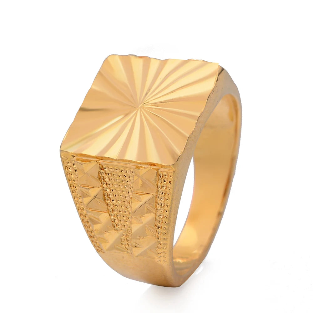 Bague femme dorée en cuivre plaqué or – CLEVI Paris
