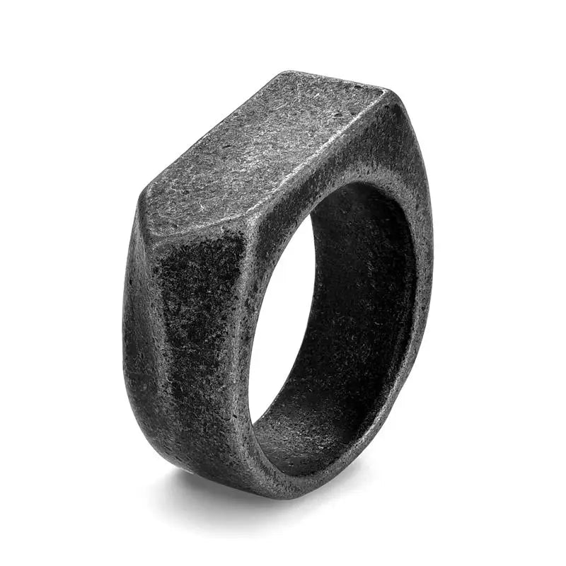 Bague Homme en Acier Inoxydable et Zircon – CLEVI Paris