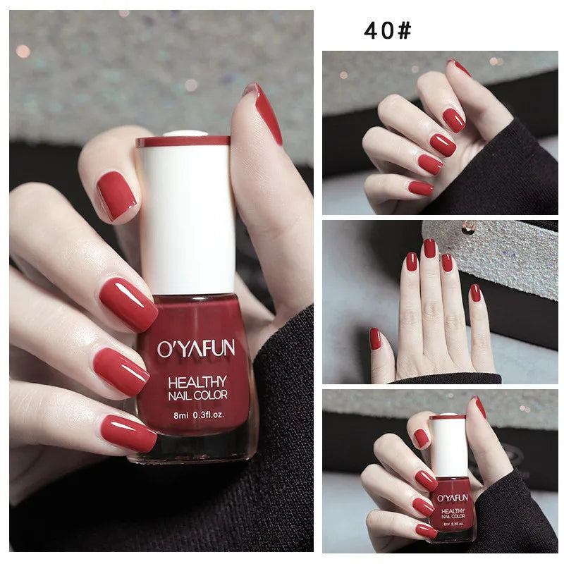 Vernis à Ongles Séchage Rapide Sans UV – Glitter, Matte & Paillettes 40 Couleurs – CLEVI Paris