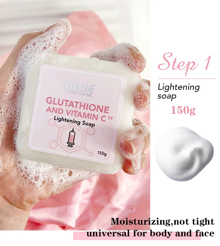 Gamme Éclat Peau AILKE | Glutathion & Vitamine C | Sérum, Crème, Lotion & Sets – CLEVI Paris